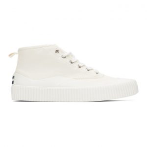 Maison Kitsune Off-White New Sole High-Top Sneakers (FU04709WW9000)
