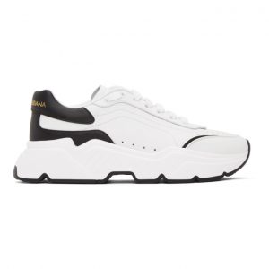 Dolce and Gabbana Black and White Daymaster Low Sneakers (CS1791AX58989697)