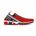 Dolce and Gabbana Red Sorrento Slip-On Sneakers (CS1713AH67789873)