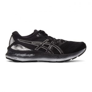 Asics Black and Silver Gel-Nimbus 23 Platinum Sneakers (1011B156)