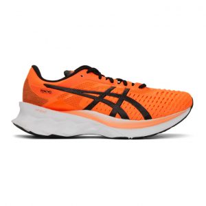 Asics Orange and Black Novablast Tokyo Sneakers (1011B072)