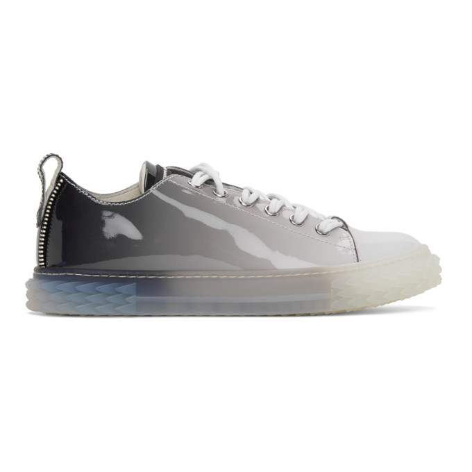 Giuseppe Zanotti Grey Patent Blabber Sneakers (RM10012 88327)