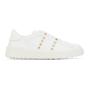 Valentino White Valentino Garavani Rockstud Untitled Sneakers (VY2S0931BHS)