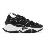 AAPE by A Bathing Ape Black and White Dimension Sneakers (AAPSHM6540XXDBKA)