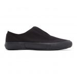 Yohji Yamamoto Black Canvas Gore Slip-On Sneakers (HD-E01-060)
