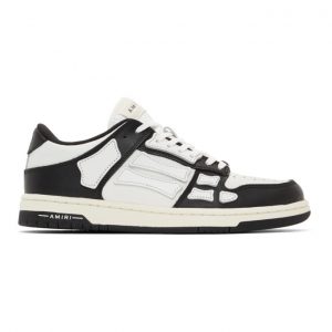 AMIRI Black and White Skel Top Low Sneakers (MFS003-004)