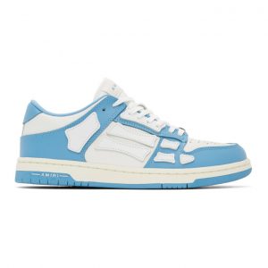 AMIRI Blue and White Skel Top Low Sneakers (MFS003-462)