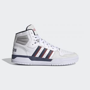 adidas Entrap Mid Schuh Cloud White / Collegiate Navy / Vivid Red (FY6621)