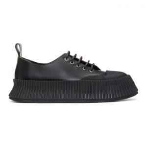 Jil Sander Black Antick Platform Sneakers (JI31522A_13161)