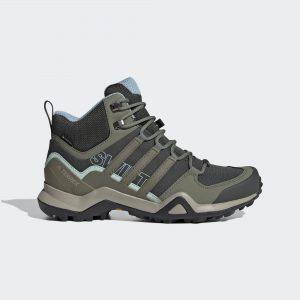 adidas TERREX Swift R2 Mid GORE-TEX Wanderschuh Legend Earth / Legacy Green / Ash Grey (EF3358)