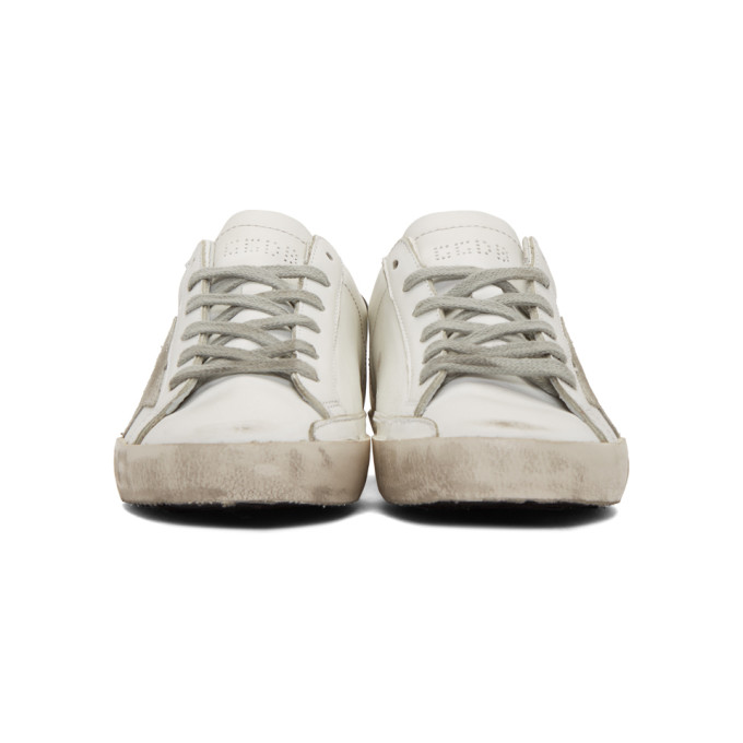 Golden Goose White and Silver Superstar Sneakers (GCOWS590.W77) (2)