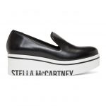 Stella McCartney Black Binx Platform Slip-On Sneakers (580181W188Q)