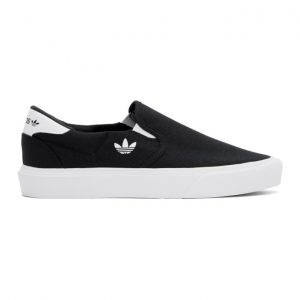 adidas Originals Black Court Rallye Slip-On Sneakers (FY4551)