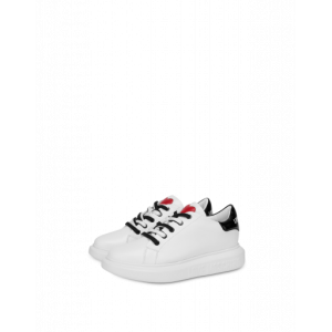 Moschino Sneakers Aus Kalbsleder Love Running (POLJA15284G1CIA310A)