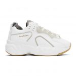 Acne Studios SSENSE Exclusive White Nappa Manhattan Sneakers (AD0285-)