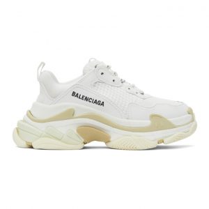 Balenciaga White Triple S Sneakers (524036 W2CA1)