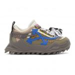 Off-White Grey and Blue Odsy-1000 Low-Top Sneakers (OMIA139R21FAB0010945)