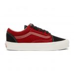 Vans Red and Black OG Old Skool LX Sneakers (VN0A4P3XC54)