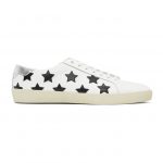 Saint Laurent White and Black Star Court Classic SL/06 Sneakers (421572 0MP20)