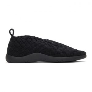 Bottega Veneta Black Intrecciato Sneakers (651306 V0GV1)