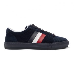 Moncler Navy Suede New Monaco Sneakers (4M714 – 40 – 01A96)