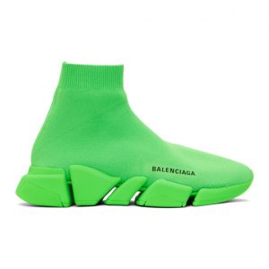 Balenciaga Green Speed 2.0 Sneakers (617239 W2DBH)