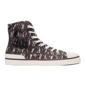 Isabel Marant Purple Tie-Dye Benkeenh High Sneakers (21PBK0088-21P018N)