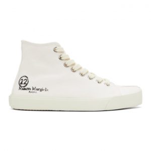 Maison Margiela White Tabi High-Top Sneakers (S58WS0111 P4044)
