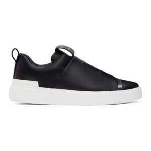 Balmain Black and White B-Court Easy Sneakers (VM1C246LAEC)