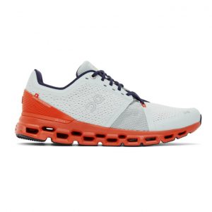 On Grey and Red Cloudstratus Sneakers (M 29.99565)