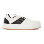Palm Angels White and Black Logo Sneakers (PMIA051R21LEA0020110)
