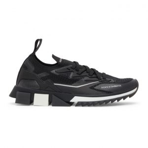 Dolce and Gabbana Black Mesh Sorrento Sneakers (CS1822AW47689690)