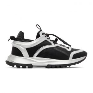 Givenchy Black and Silver Spectre Cage Runner Sneakers (BH003EH0U1)