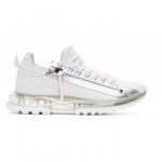 Givenchy White and Silver Spectre Low Runner Sneakers (BH003MH0TR)