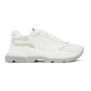 Dolce and Gabbana White and Grey Gradient Daymaster Sneakers (CS1805AW177)