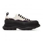 Alexander McQueen Black and Pink Dipped Tread Slick Low Sneakers (650810 W4PF1)