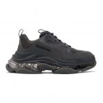 Balenciaga Grey Clear Sole Triple S Sneakers (541624 W2GA1)