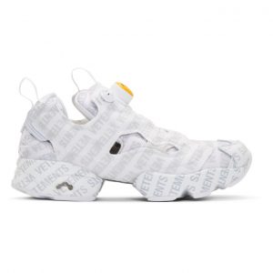 VETEMENTS White Reebok Classics Edition Logo Emoji Instapump Fury Sneakers (CN3765)