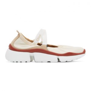 Chloe Off-White Sonnie Ballet Sneakers (CHC21S41484)