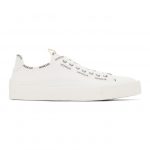 Moncler White Canvas Glissiere Sneakers (G109B4M7264002SS9)