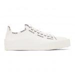 Moncler Off-White Canvas Glissiere Sneakers (4M738 – 40 – 02SS9)