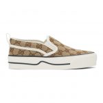 Gucci Beige Gucci Tennis 1977 Slip-On Sneakers (624733 2HK40)