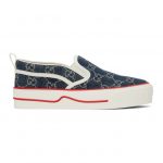 Gucci Blue Denim Gucci Tennis 1977 Slip-On Sneakers (624733 2KQ30)