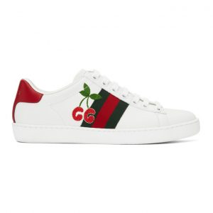 Gucci Off-White Cherry Ace Sneakers (653135 1XG60)