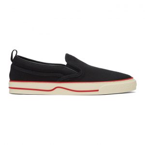 Gucci Black Gucci Tennis 1977 Slip-On Sneakers (643489 2KH30)