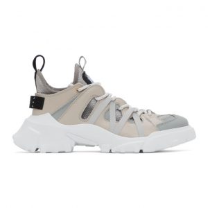 MCQ Beige Orbyt Descender Sneakers (652433R2734)