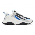 AMIRI White and Blue Bone Runner Sneakers (MFS001-420)