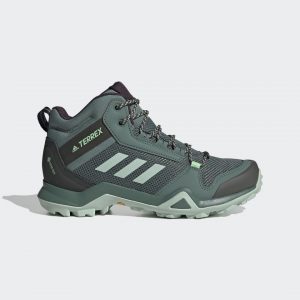 adidas TERREX AX3 Mid GORE-TEX Wanderschuh Tech Emerald / Green Tint / Glory Mint (FV6906)