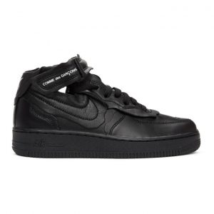 Comme des Garcons Black Nike Edition Air Force 1 Mid Sneakers (GF-K108-001)