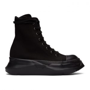 Rick Owens Drkshdw Black Abstract High Sneakers (DU21S2840 TNAP)